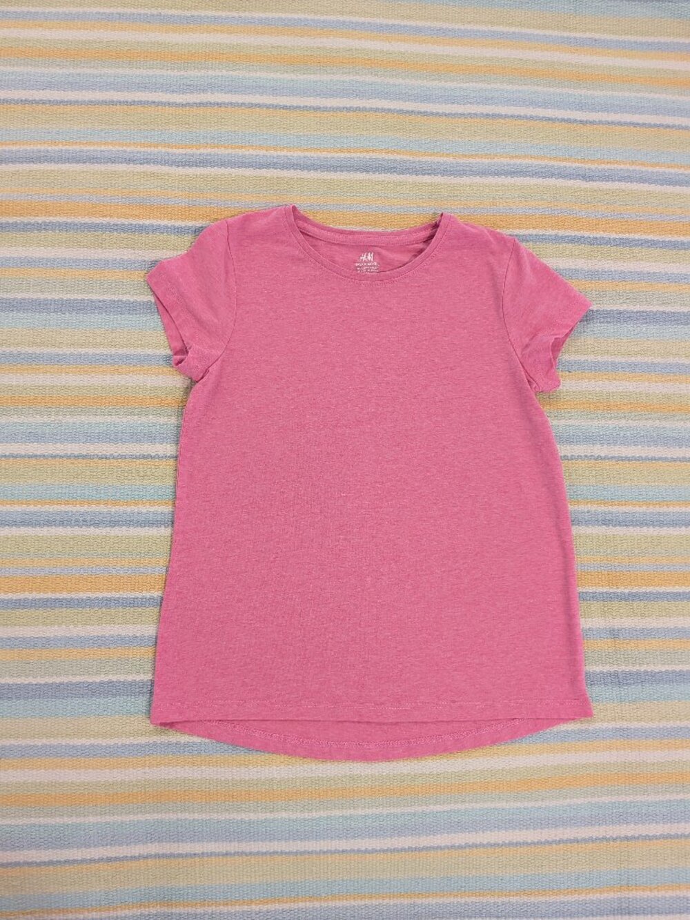 H&M Basic Pink short sleeve tee size 6/7